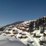 Blick vom Hüsli in Richtung Seilbahnstation