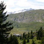 Blick zu Moosfluh und Sparrhorn