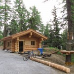 Der Seilpark "Baschweri", am Tag vor der Eröffnung