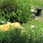 Grillstelle mit Gartentisch